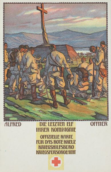 Die letzten Elf ihrer Kompagnie 1915