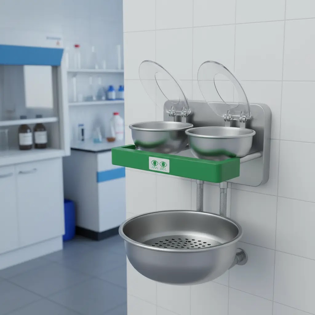 Spesifikasi eyewash station untuk laboratorium kimia