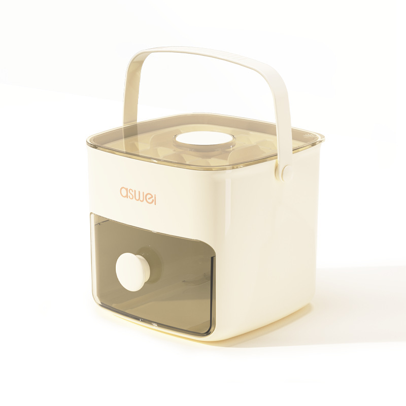 Ice cube tray with pressing function and storage container