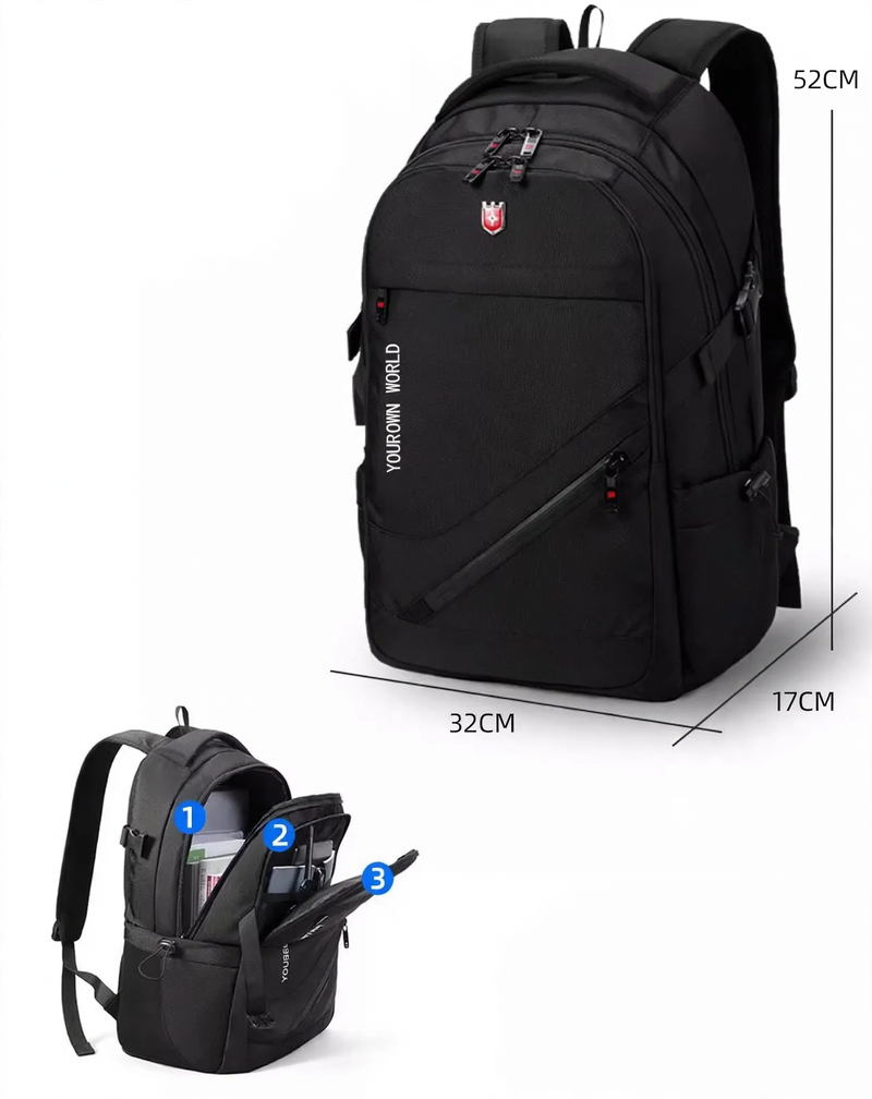 Backpack with laptop compartment, 15 inches