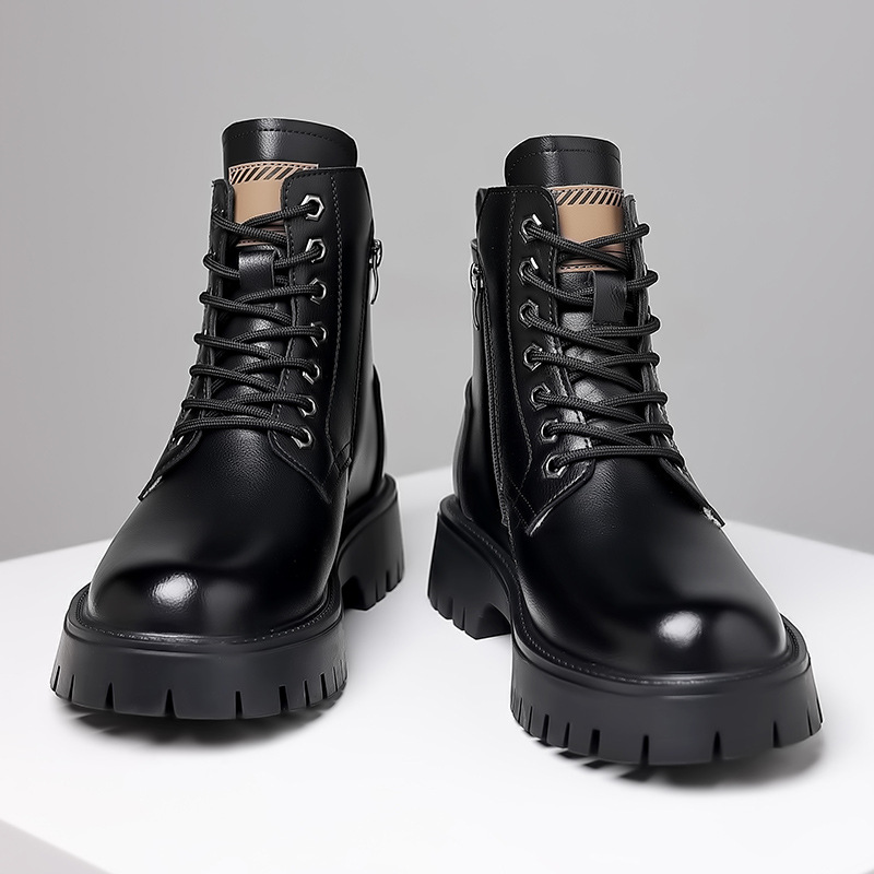 Gefütterte Herren-Winterstiefel, wasserabweisend