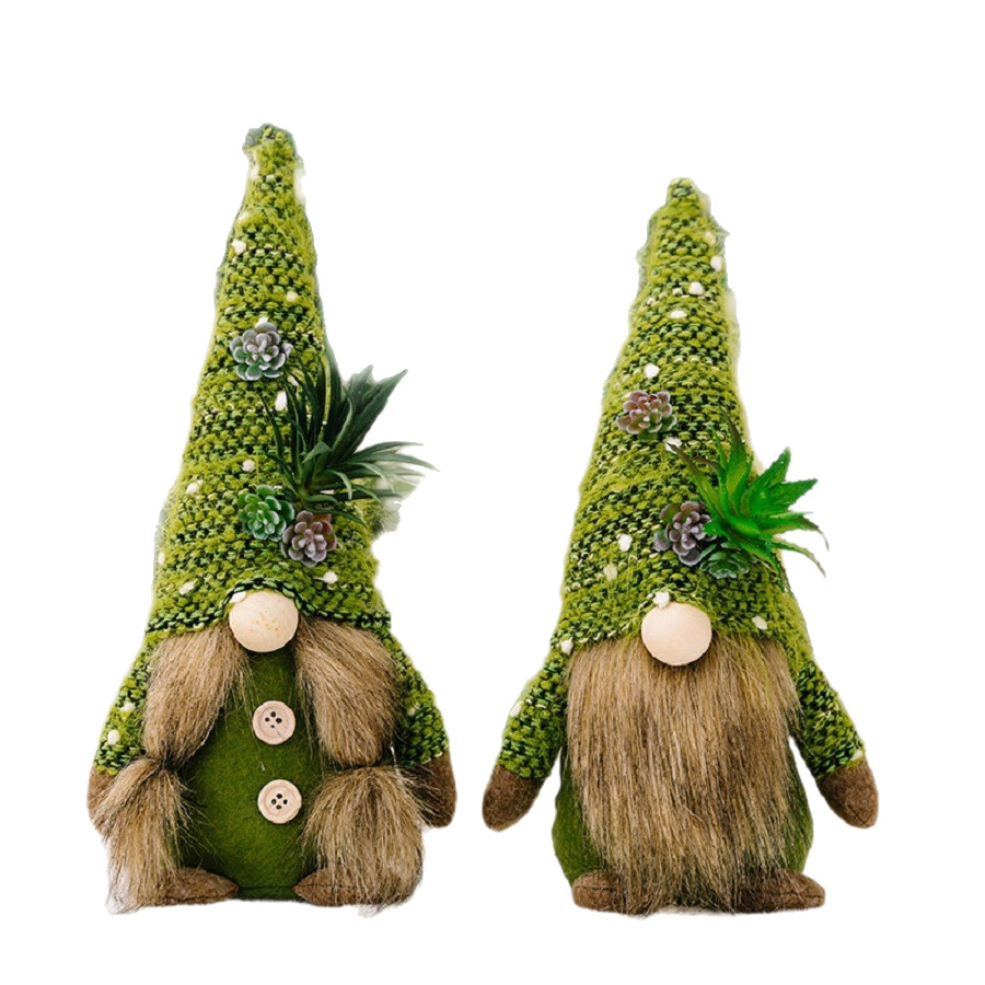 Christmas gnome figure with knitted hat