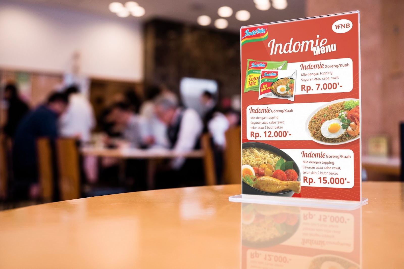 Indomie Food Menu Design