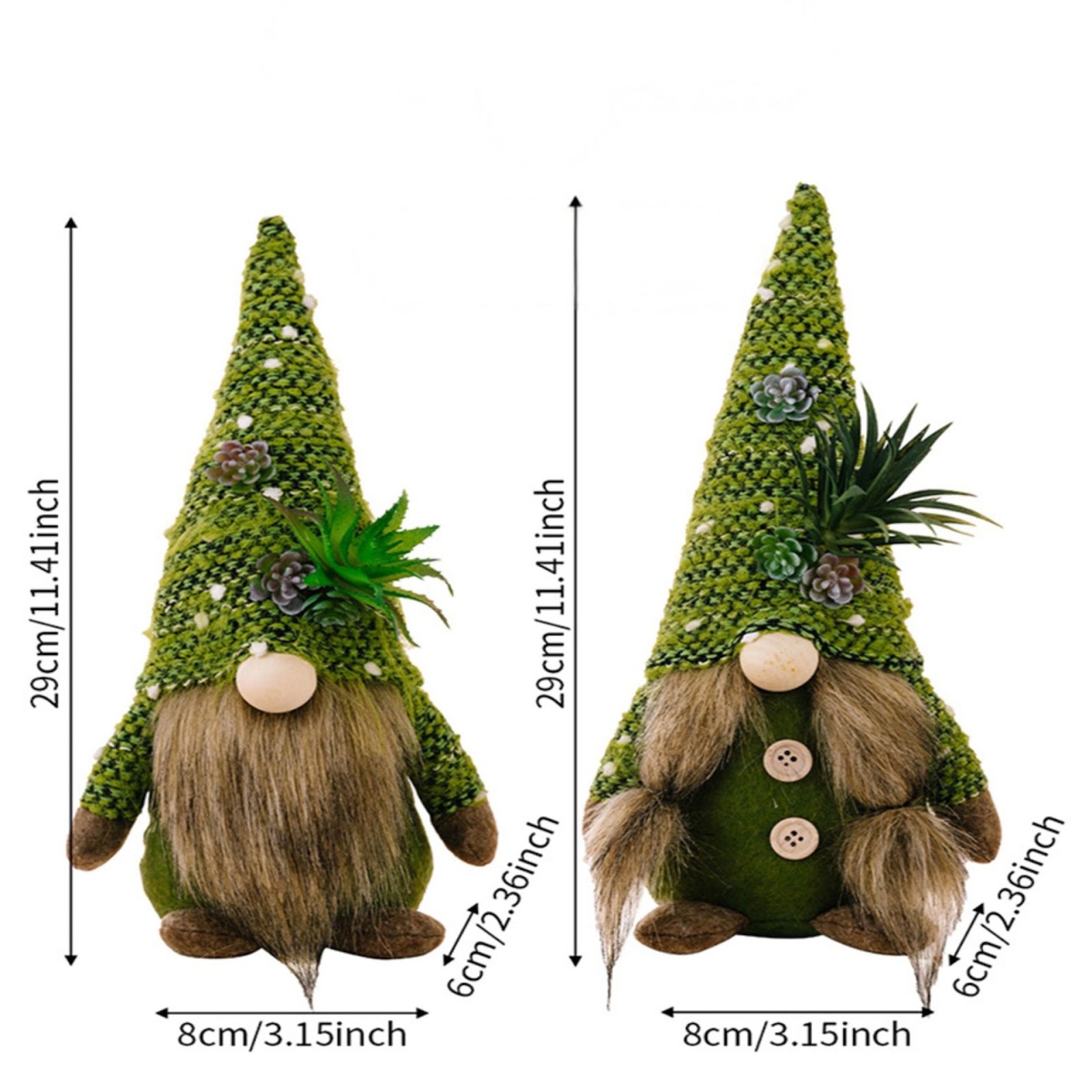 Christmas gnome figure with knitted hat
