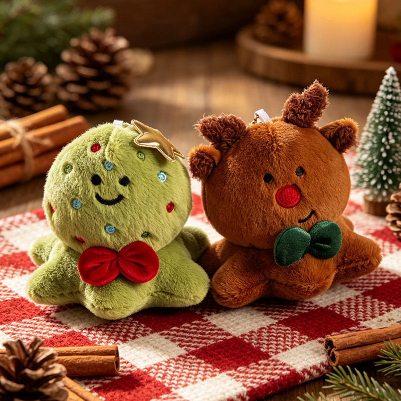 Stuffed animal Christmas figure, 13 cm, Polyester