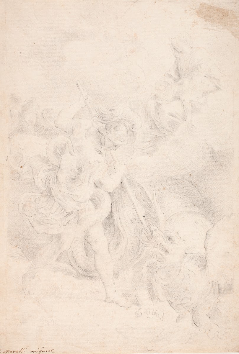 Den hellige Georg kæmper med dragen 1686  1738