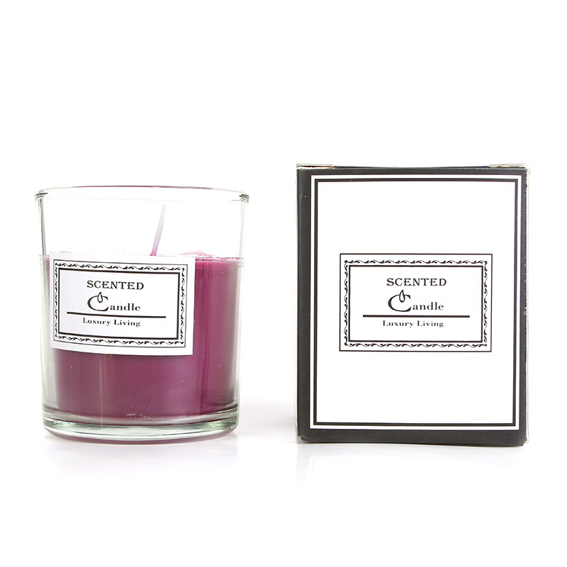 Soy wax scented candle, cylinder