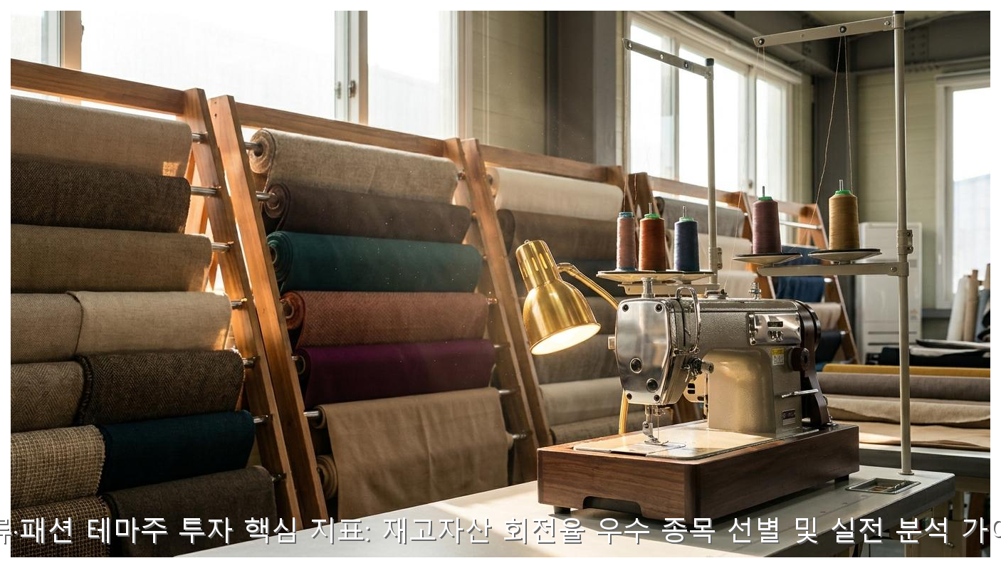 의류 패션 테마주 투자: 재고회전율 우수 종목 선별 가이드 핵심 안내 및 분석 인포그래픽 (5)