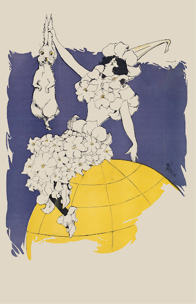 Woman Holding Up A Bunny 1893   1897
