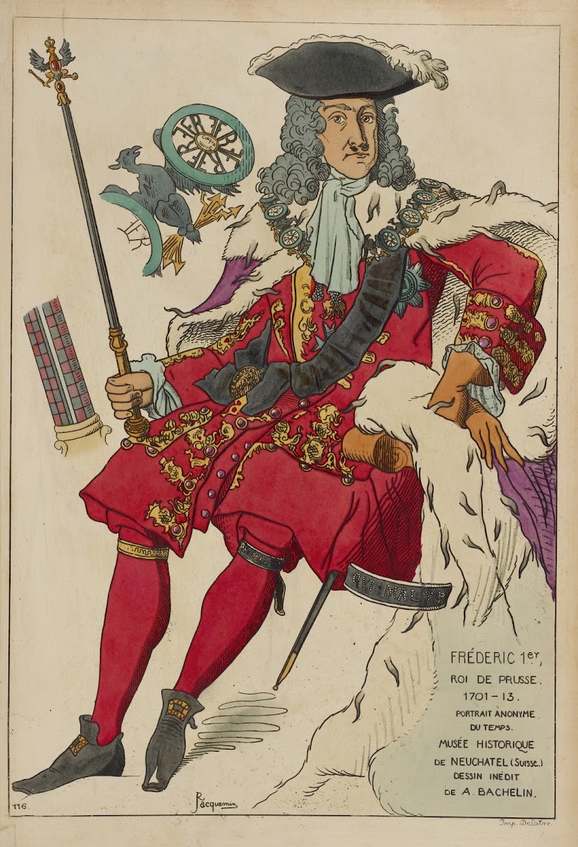 Fréderic 1er roi de Prusse 1701 13 Portrait anonyme du temps Musée Historique de