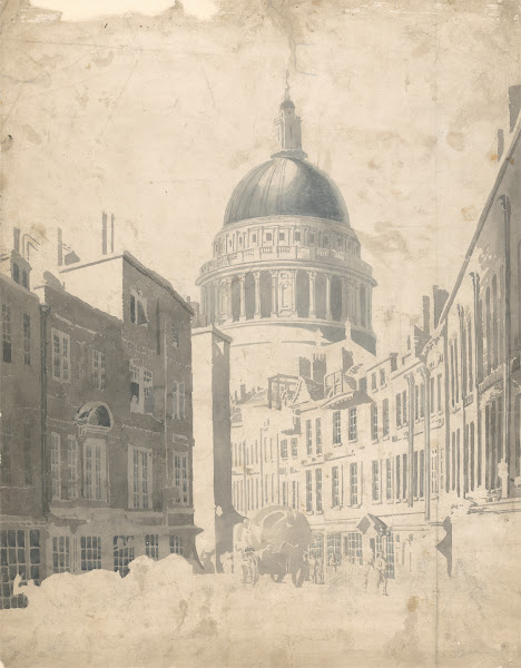St Pauls Cathedral from St Martins le Grand London ca 1795