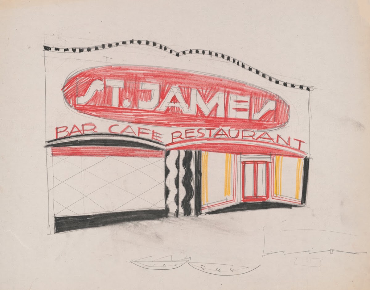 Designs and photographs for alterations to St James Bar Restaurant W 181st St an