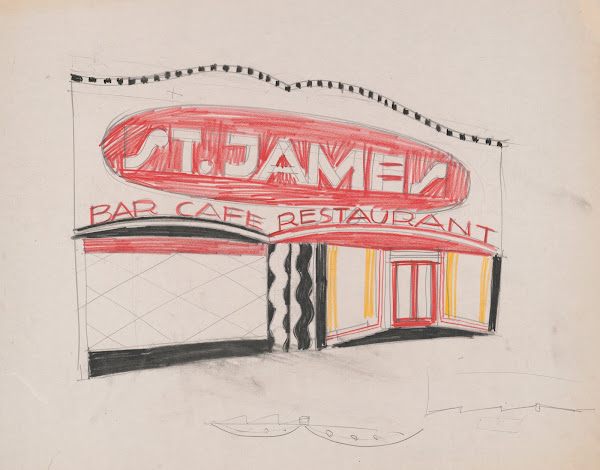 Designs and photographs for alterations to St James Bar Restaurant W 181st St an