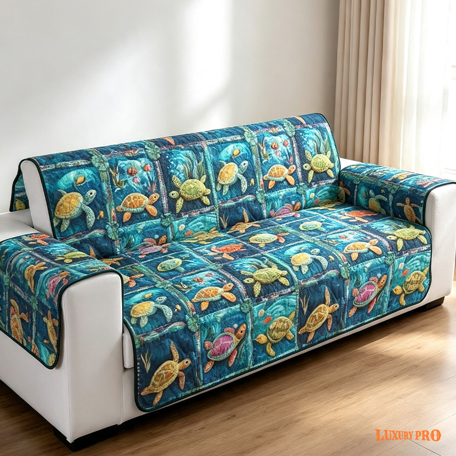 Diamond Quilted Sofa Cover