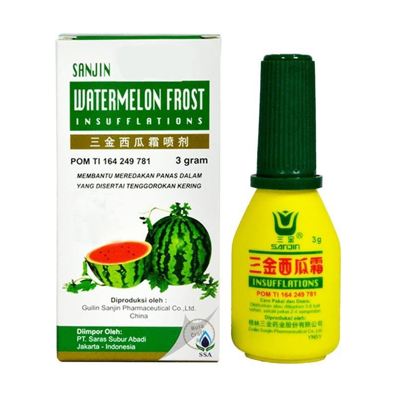 Alternative view of Sanjin Watermelon Frost Insufflation Spray 3 gram For Mouth Tongue Sores