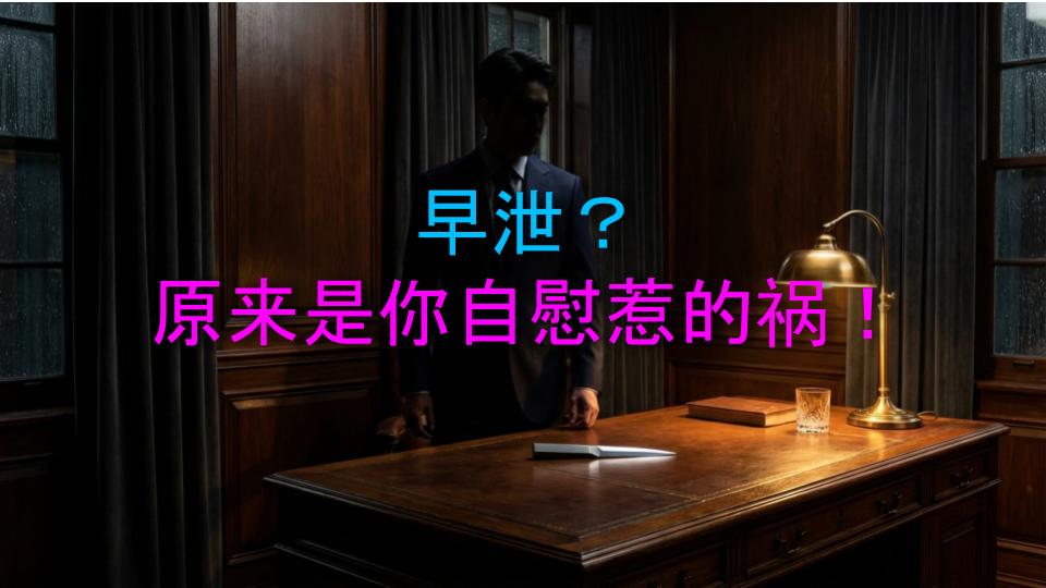 早泄？原来是你自慰惹的祸！