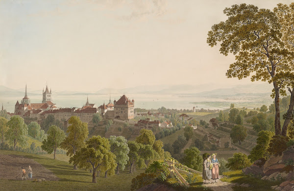 Vue de Lausanne et de lextrémité occidentale du lac de Genève 1915 1945