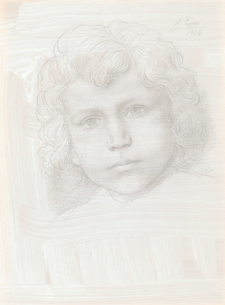 Study of Cupid Head of a Girl 1904