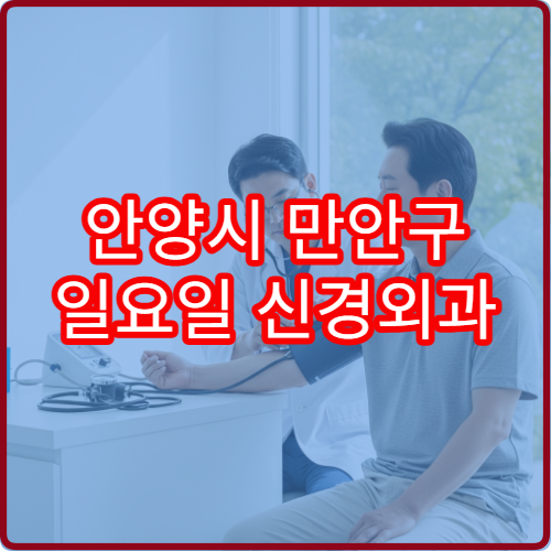 안양시 만안구 일요일 신경외과 진료 병원 머리부상·요통 상담 가능