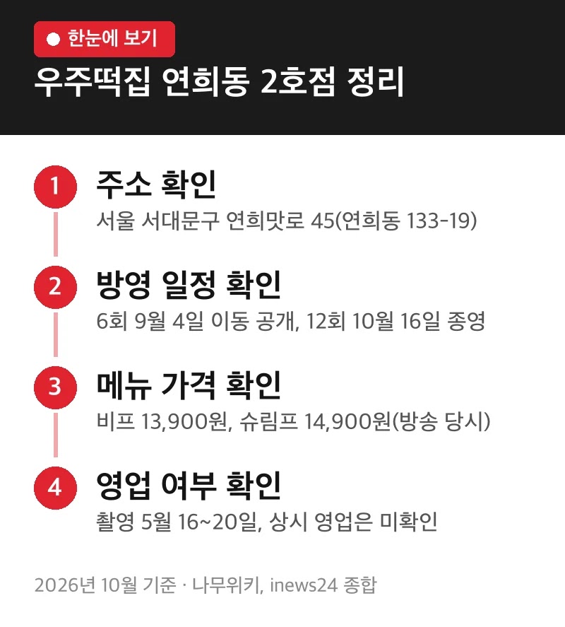 우주떡집 연희동 2호점 정리