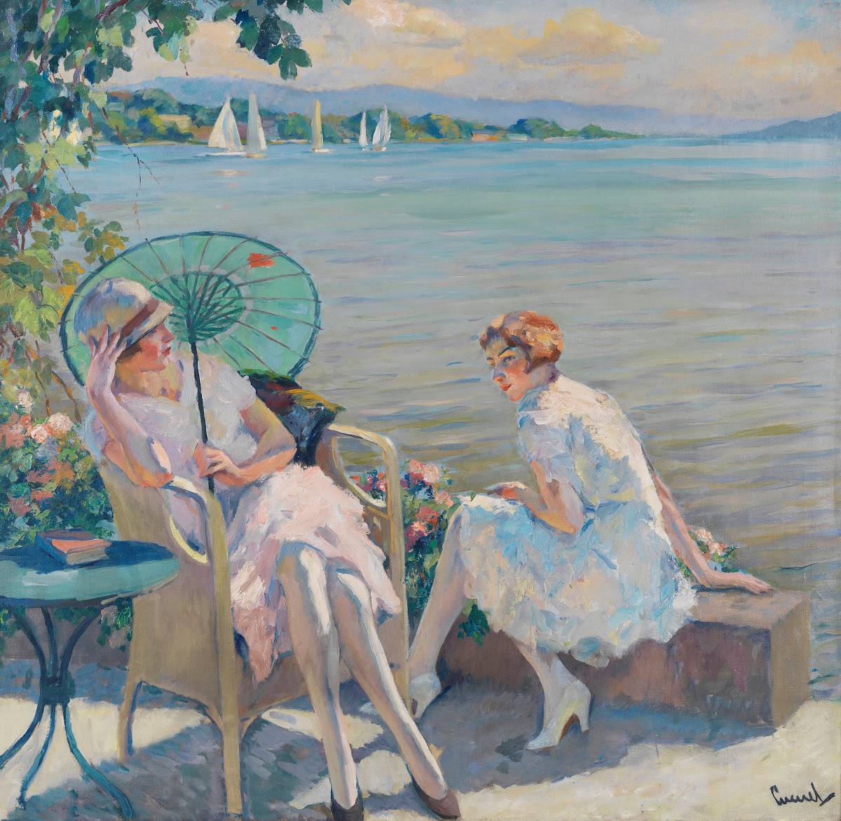 Summer afternoon at the lake 1920