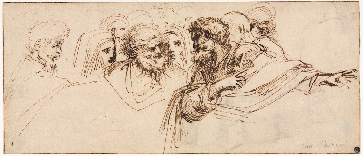 Study of Heads recto 2nd half 1500s