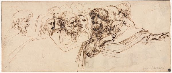 Study of Heads recto 2nd half 1500s