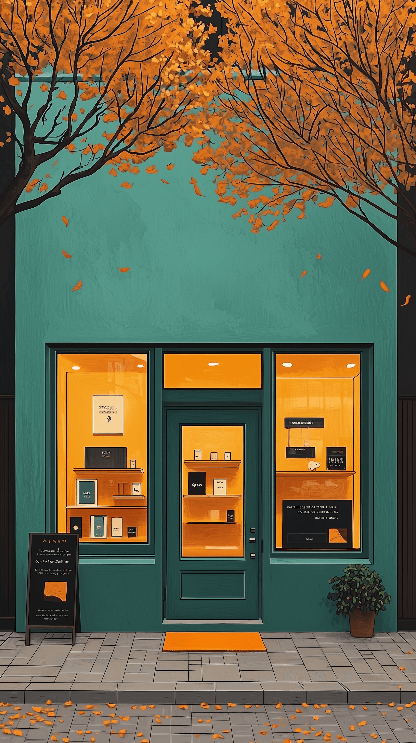 Ilustración Fachada de tienda Característica de fachada