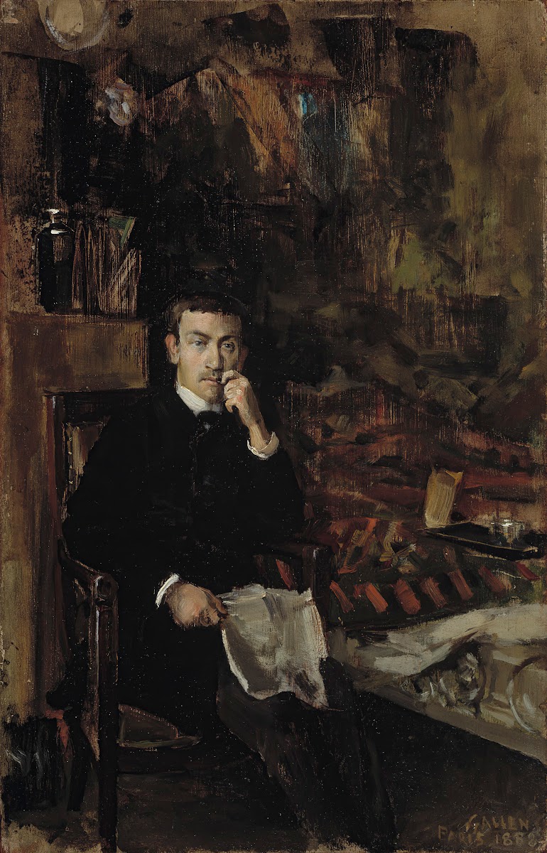 Bohême Portrait Of The Norwegian Artist C A Dørnberger 1888