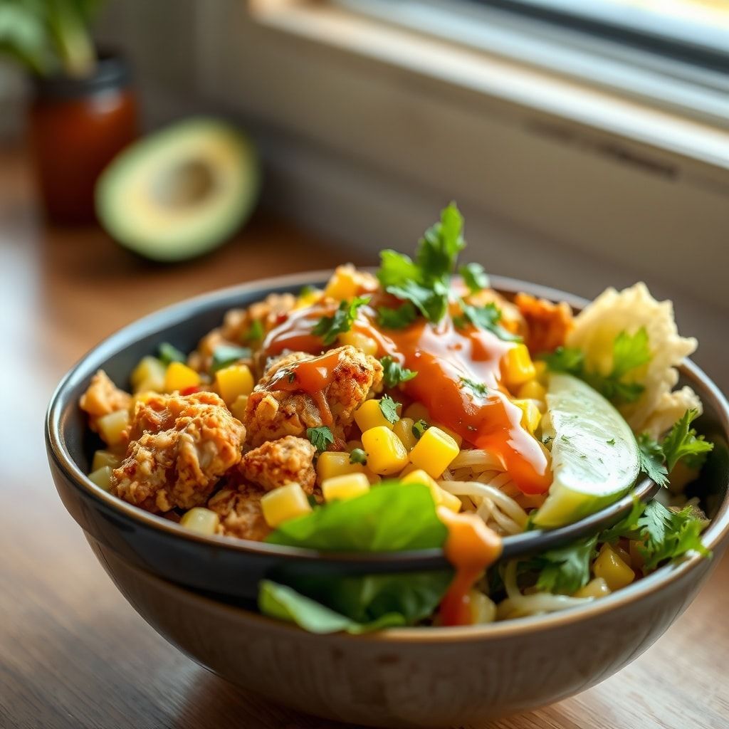 Easy Street Corn Chicken Bowl – 30-Minute Weeknight Family Favorite finished