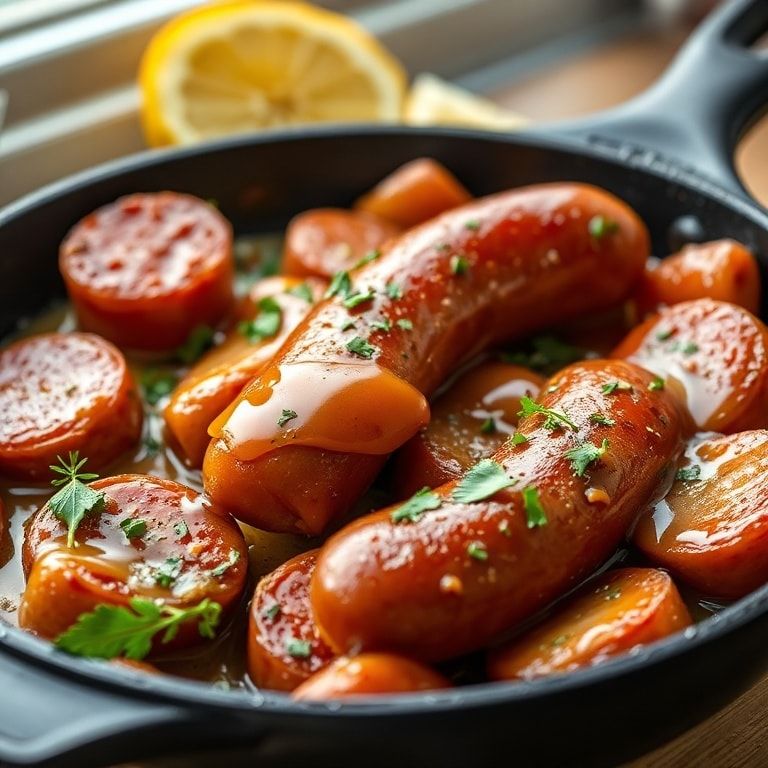 Honey Garlic Kielbasa Skillet Meal Recipe – Quick, Easy Weeknight Dinner finished