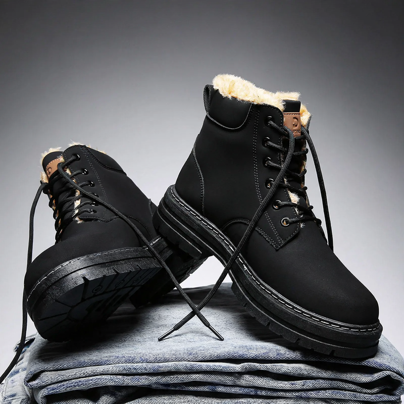 Men's boots, insulated, ankle-high, winter