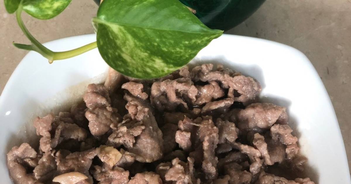 Thịt bò xào vị cam
