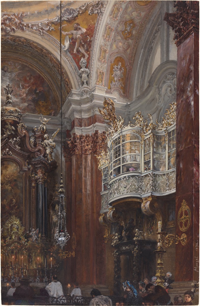 The Interior of the Jacobskirche at Innsbruck 1872