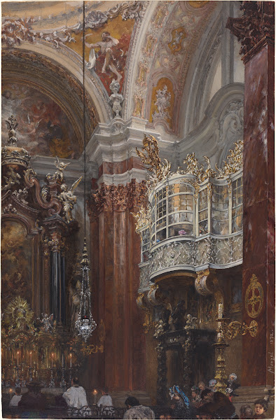 The Interior of the Jacobskirche at Innsbruck 1872