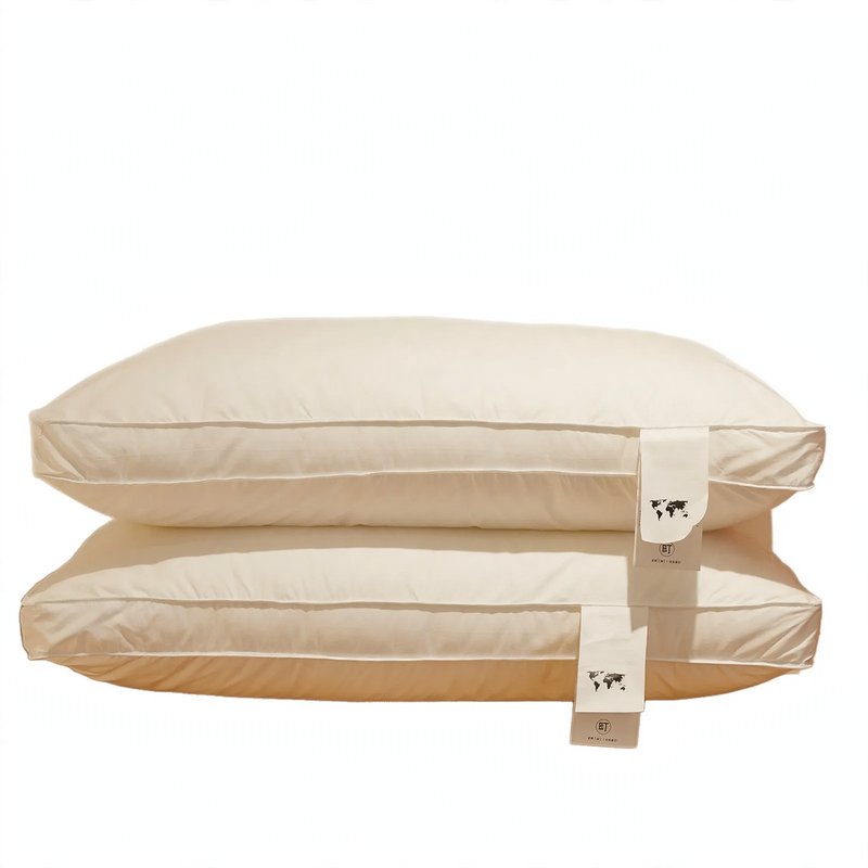 Hotel pillow with microfiber, ergonomic