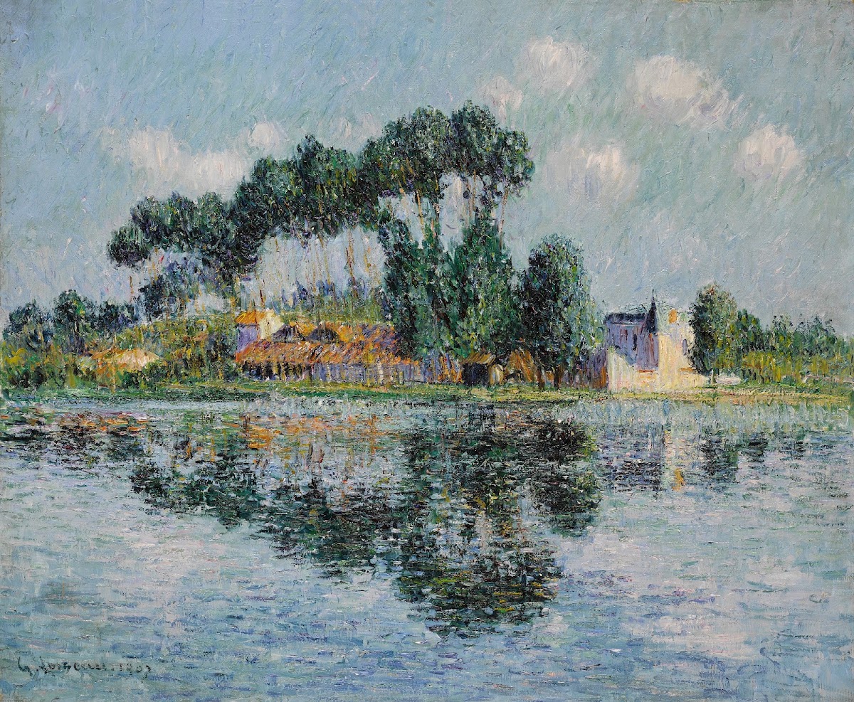 Peupliers sur les bords de lYonne 1907