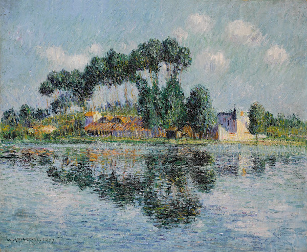 Peupliers sur les bords de lYonne 1907