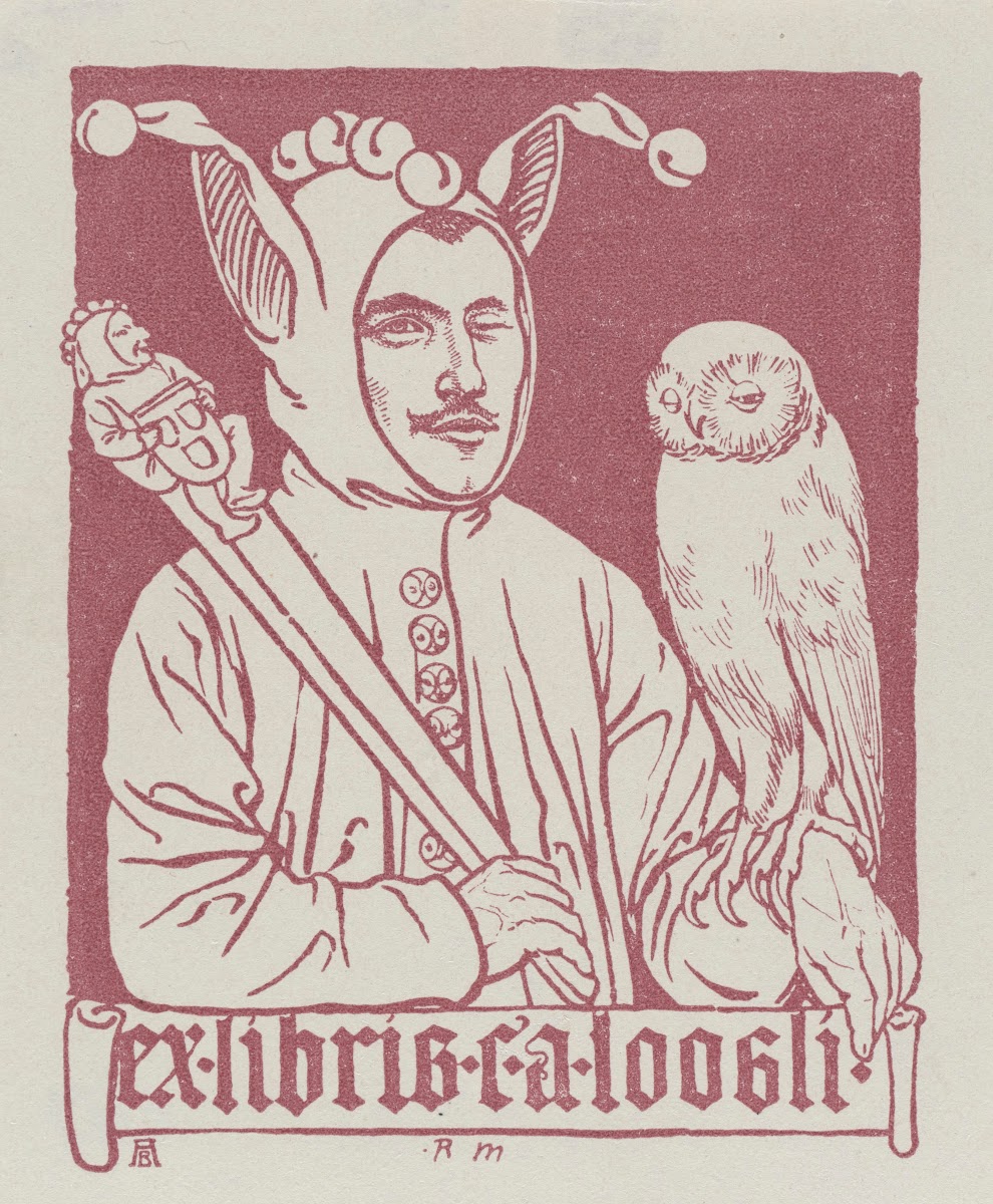Bookplate of CA Loosli 1900