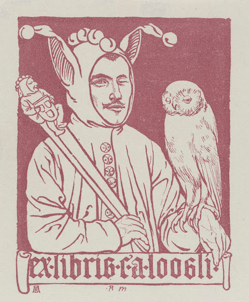 Bookplate of CA Loosli 1900