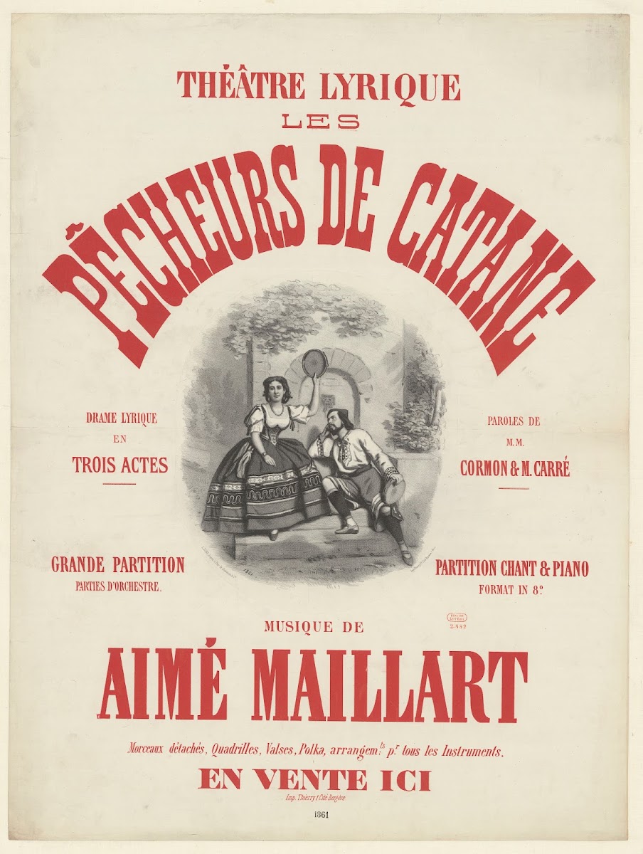 ThéÂTre Lyrique Les PêCheurs De Catane 1861