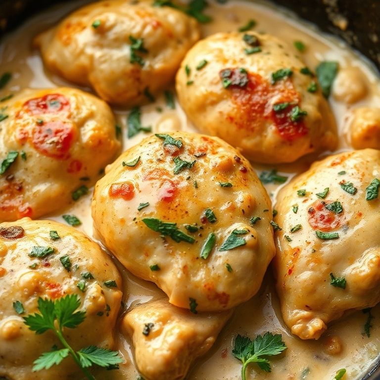 Creamy Pepperoncini Chicken Skillet Ready in 30 Minutes – Easy Homemade Dinner finished