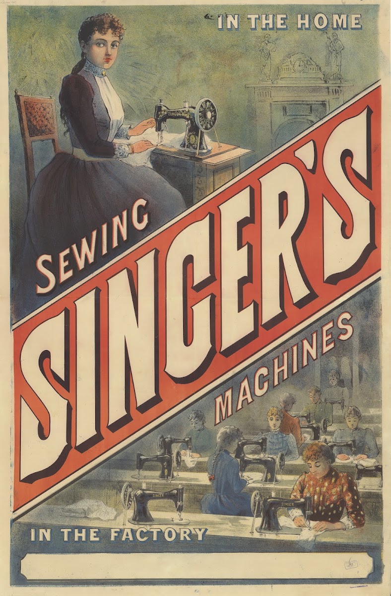 Singer Sewing machines in the factory 1892