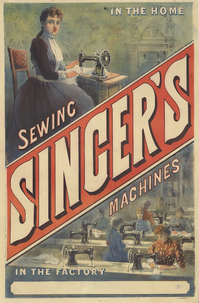 Singer Sewing machines in the factory 1892