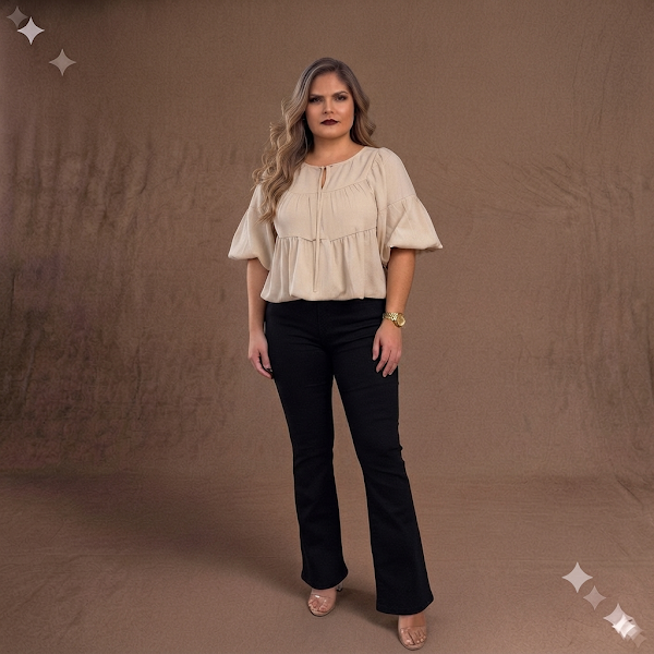 Blusa Englobada Nude