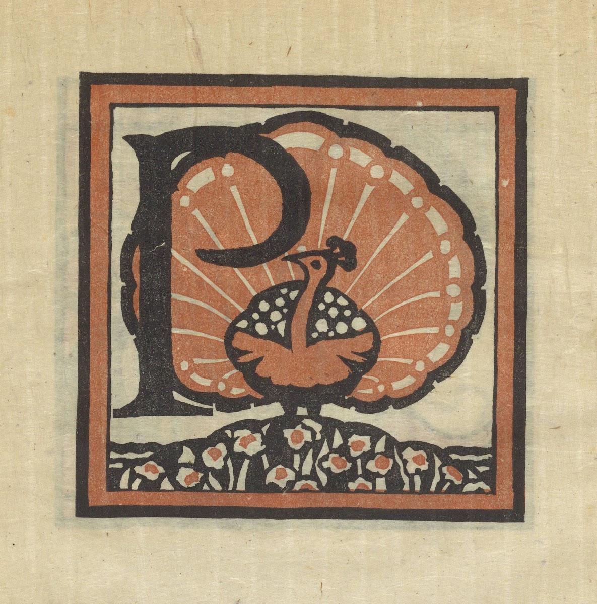 Letters designed and cut on linoleum blocks Pl16 1920