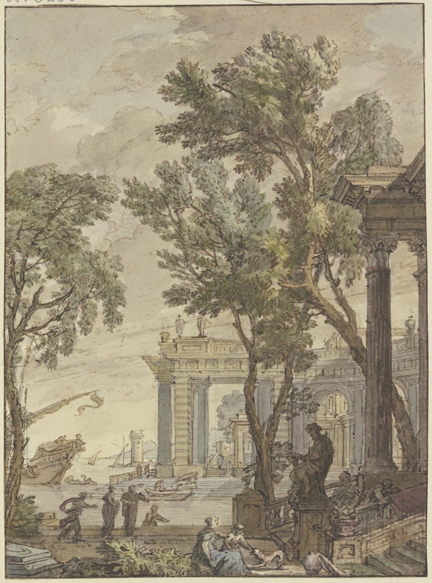 Antique seaport
