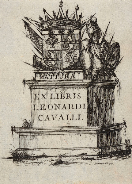 Bookplate of Leonardo Cavalli 1770
