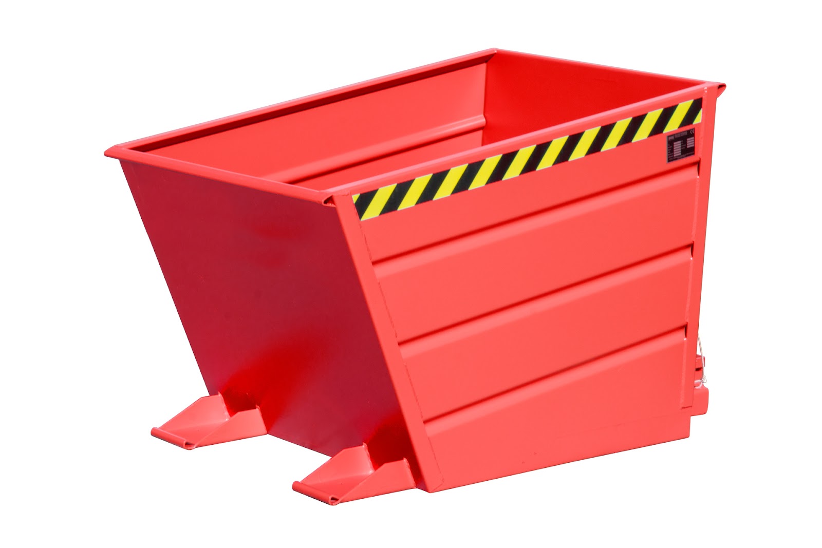 Kiepcontainer VD 650, gelakt, Vuurrood