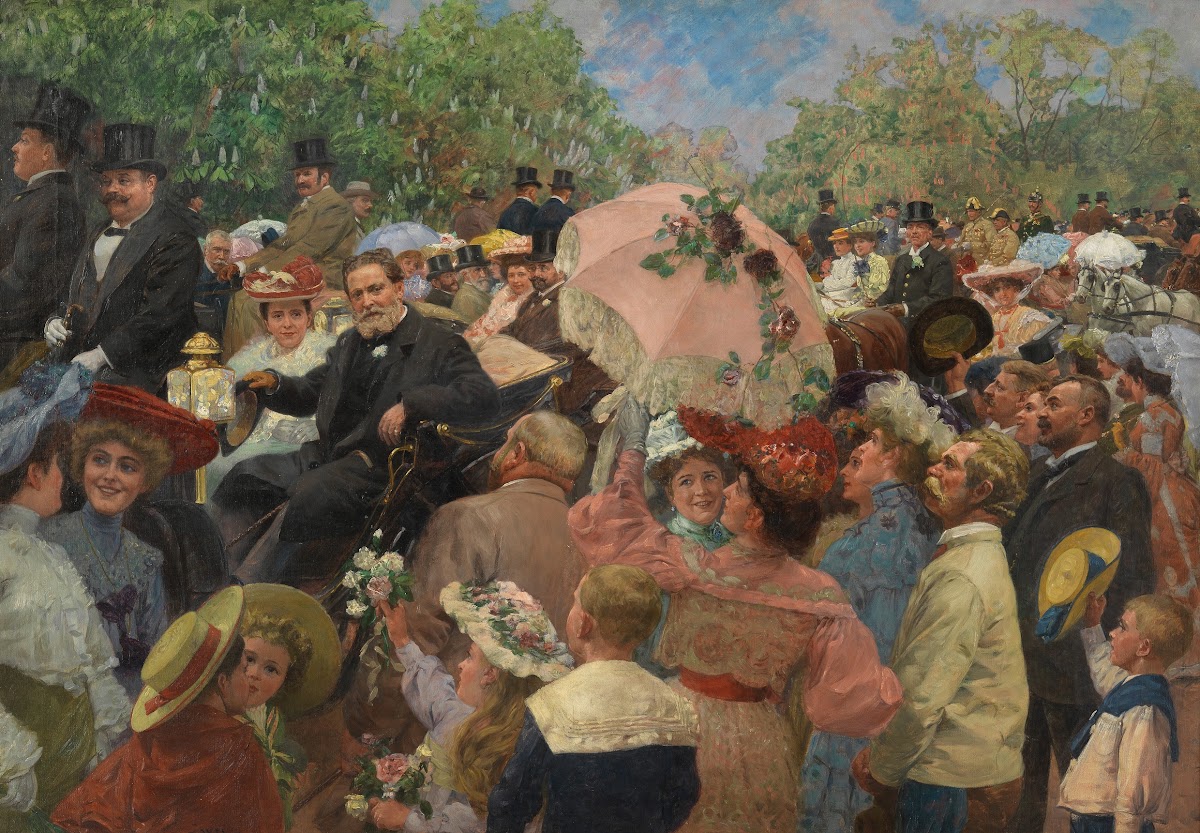 Praterfahrt mit Bürgermeister Karl Lueger 1904